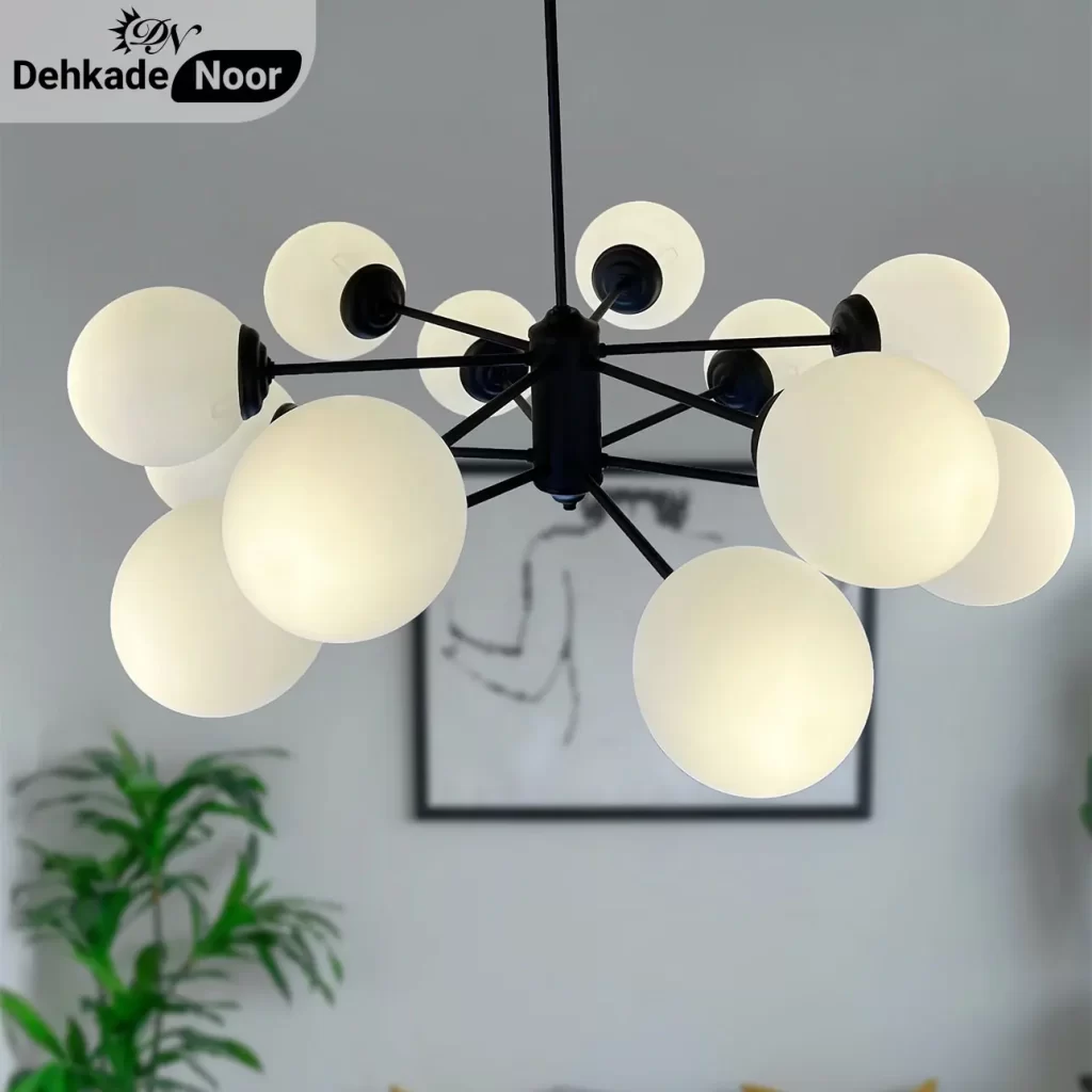 لوستر سیاره 12 مشکی