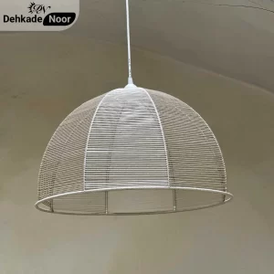 آویز بافت نیم کره متوسط سفید