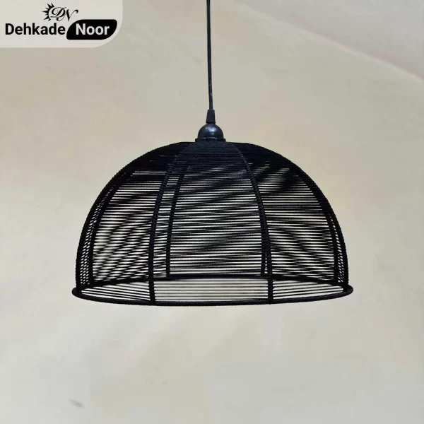 آویز بافت نیم کره کوچک مشکی