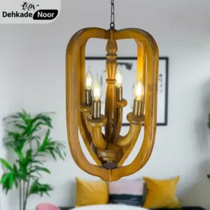لوستر چوبی ترنج 4