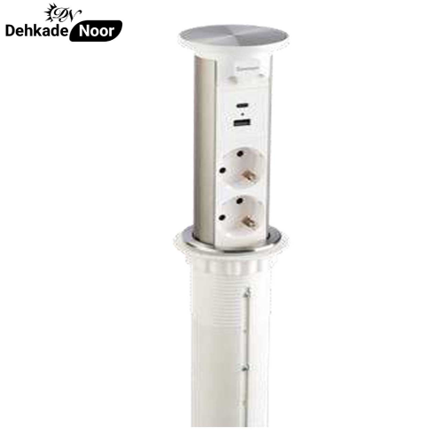 پریز کابینتی توکار آسانسوری برقی برند Connect کد M215