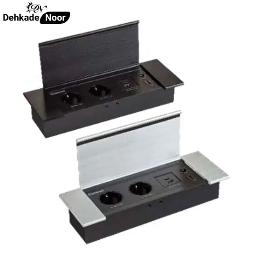 پریز کابینتی توکار دربدار برند Connect کد M207