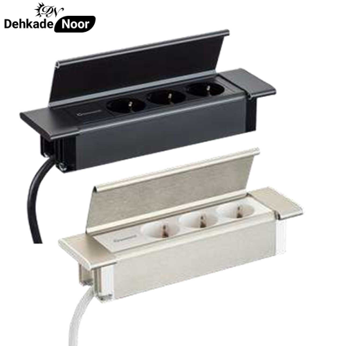 پریز کابینتی توکار دربدار برند Connect کد M214