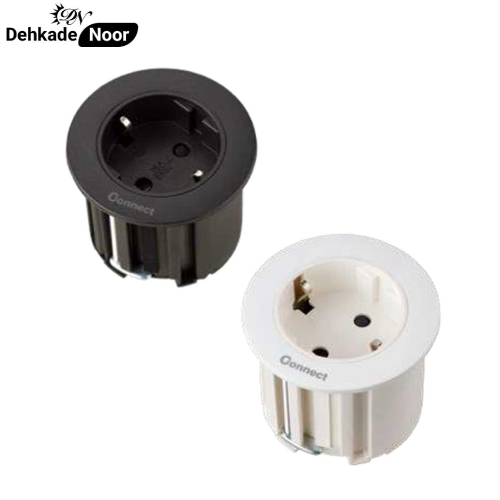 پریز کابینتی توکار گرد برند Connect کد M218